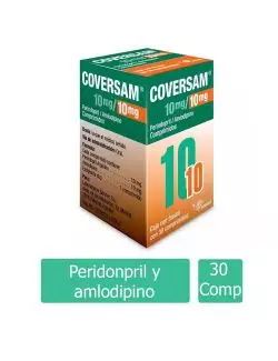 Coversam® 10mg/10mg (Perindopril/Amlodipino) - 30 comprimidos - Servier