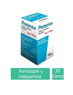 Preterax 5mg/1.25mg Caja Con 30 Comprimidos