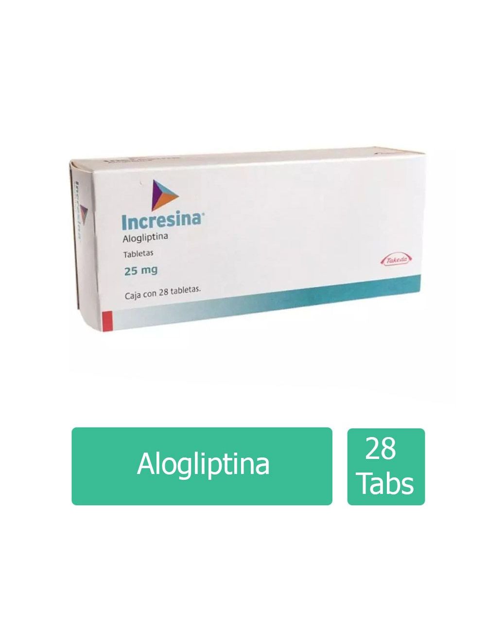 Incresina® 25mg (Alogliptina) - 28 Tabletas - Takeda