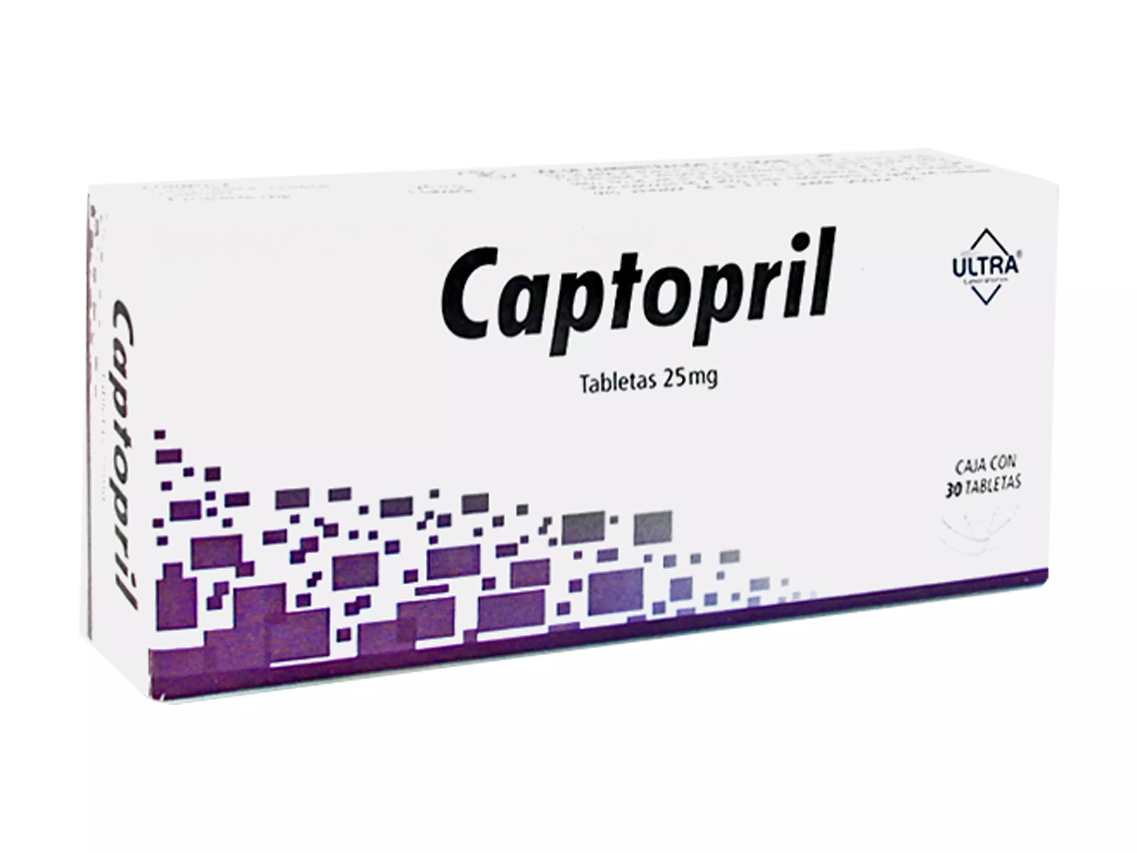 Precio Captopril 25 mg de 30 tabletas | Farmalisto MX