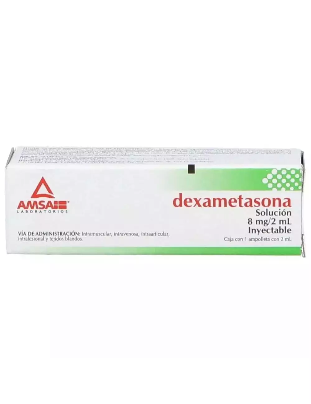 Dexametasona 8 mg/2mL Solución Inyectable Caja Con Ampolleta - RX