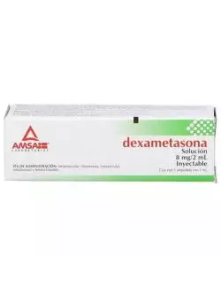 Dexametasona 8 mg/2mL Solución Inyectable Caja Con Ampolleta - RX