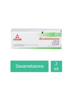 Dexametasona 8 mg/2mL Solución Inyectable Caja Con Ampolleta - RX