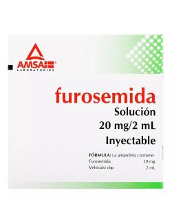 Furosemida 20 mg Solucio?n Inyectable Caja Con 5 Ampolletas