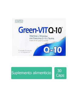 Green-vit q-10 Con 30 Cápsulas