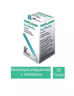Triplixam® 5mg/1.25mg/5mg (Perindopril+Indapamida+Amlodipino) - 30 comprimidos - Servier