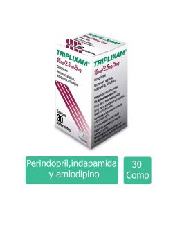 Triplixam 10 mg / 2.5 mg / 5 mg Caja Con 30 Comprimidos