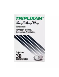 Triplixam 10 mg / 2.5 mg / 10 mg Caja Con 30 Comprimidos
