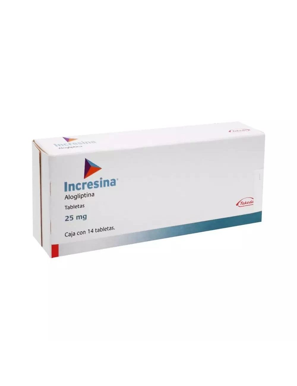 Incresina 25 mg Caja Con 14 Tabletas