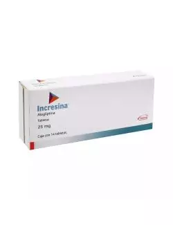 Incresina 25 mg Caja Con 14 Tabletas