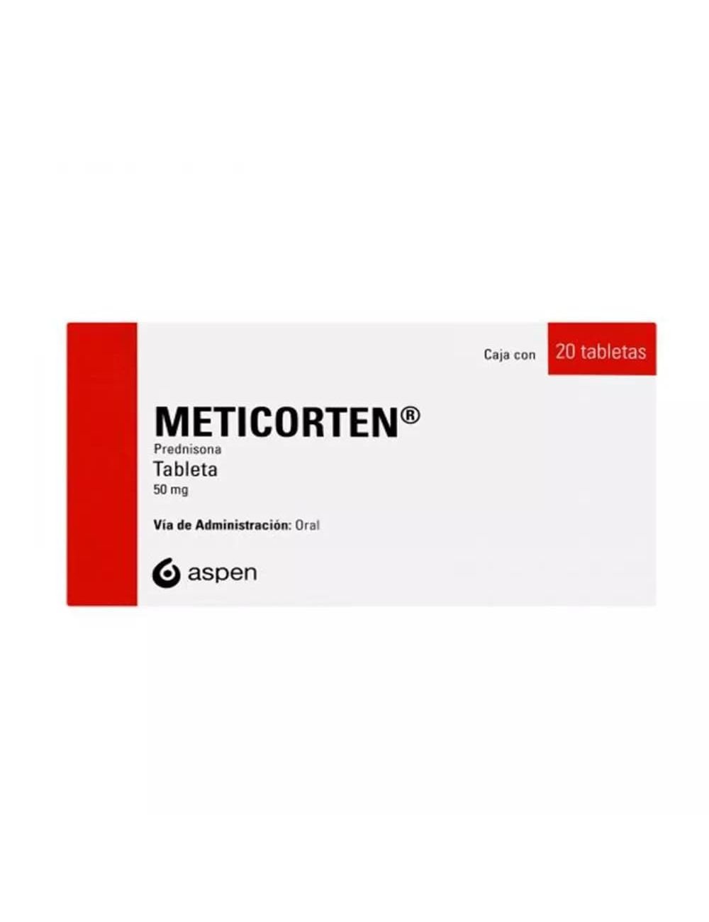 Meticorten 50 mg Caja Con 20 Tabletas