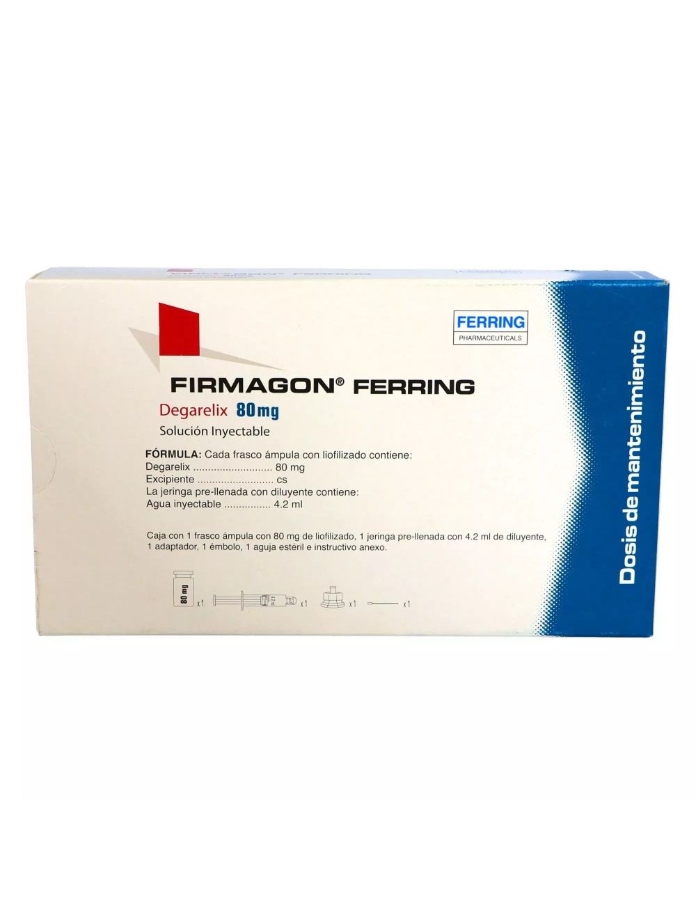 Firmagon® 80 mg (Degarelix) - Caja con 1 Frasco Ámpula Liofilizado - Ferring Pharmaceuticals