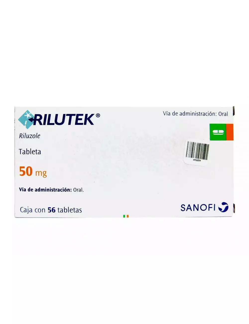 Riluteck® 50 mg - 56 Tabletas | Riluzole | Sanofi