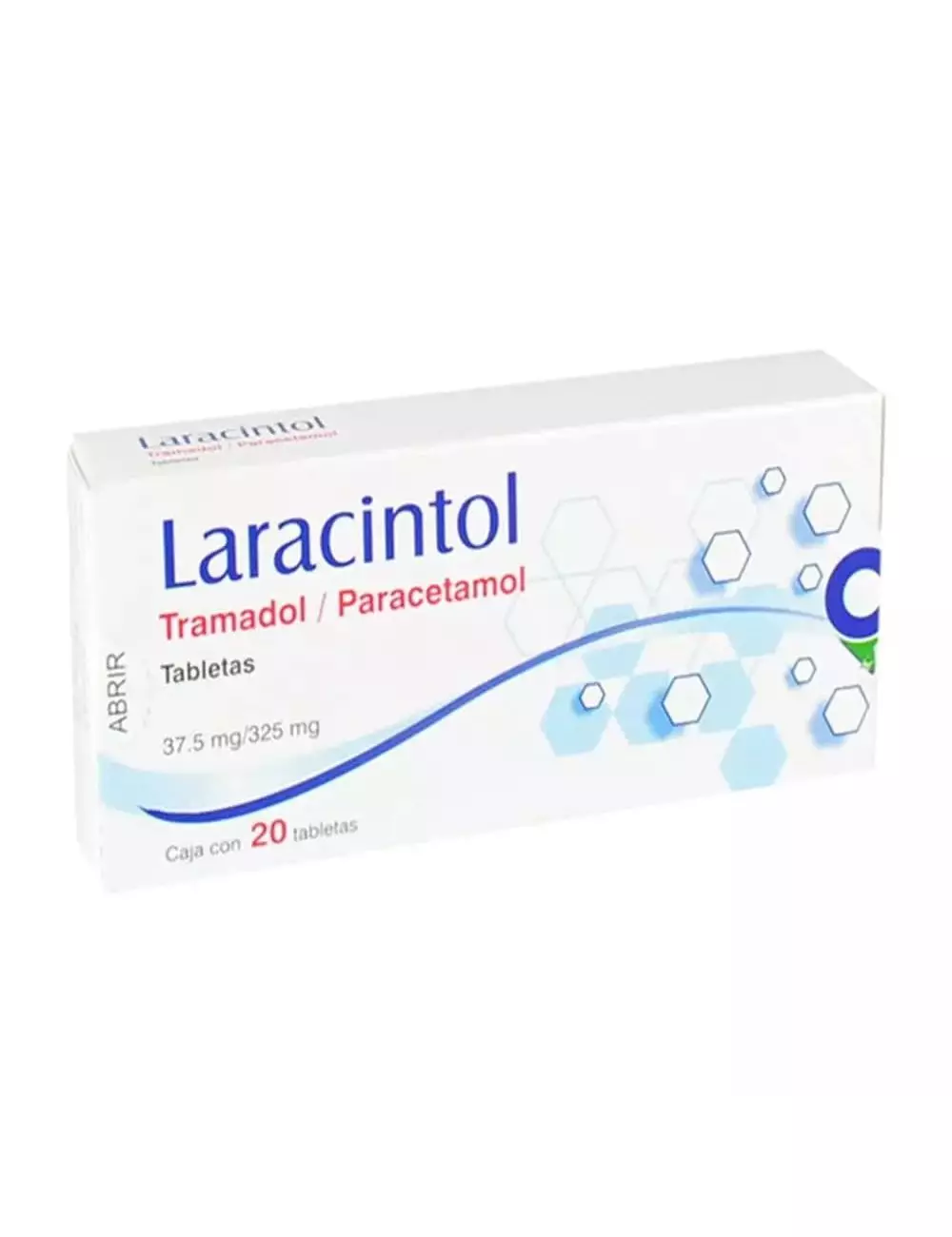 Laracintol 37.5 mg / 325 mg Caja Con 20 tabletas