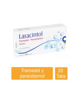 Laracintol 37.5 mg / 325 mg Caja Con 20 tabletas