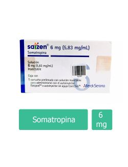 Saizen 6 mg (5.83 mg/mL) Caja Con 1 Cartucho Precargado RX3