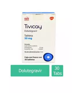 Tivicay 50 mg (Dolutegravir) - 30 Tabletas - GlaxoSmithKline