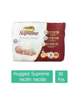 Huggies Supreme Recién Nacido Etapa RN Paquete Con 38 Pañales