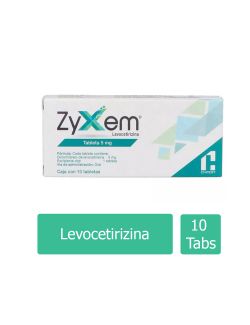 Zyxem 5 mg Caja Con 10 Tabletas