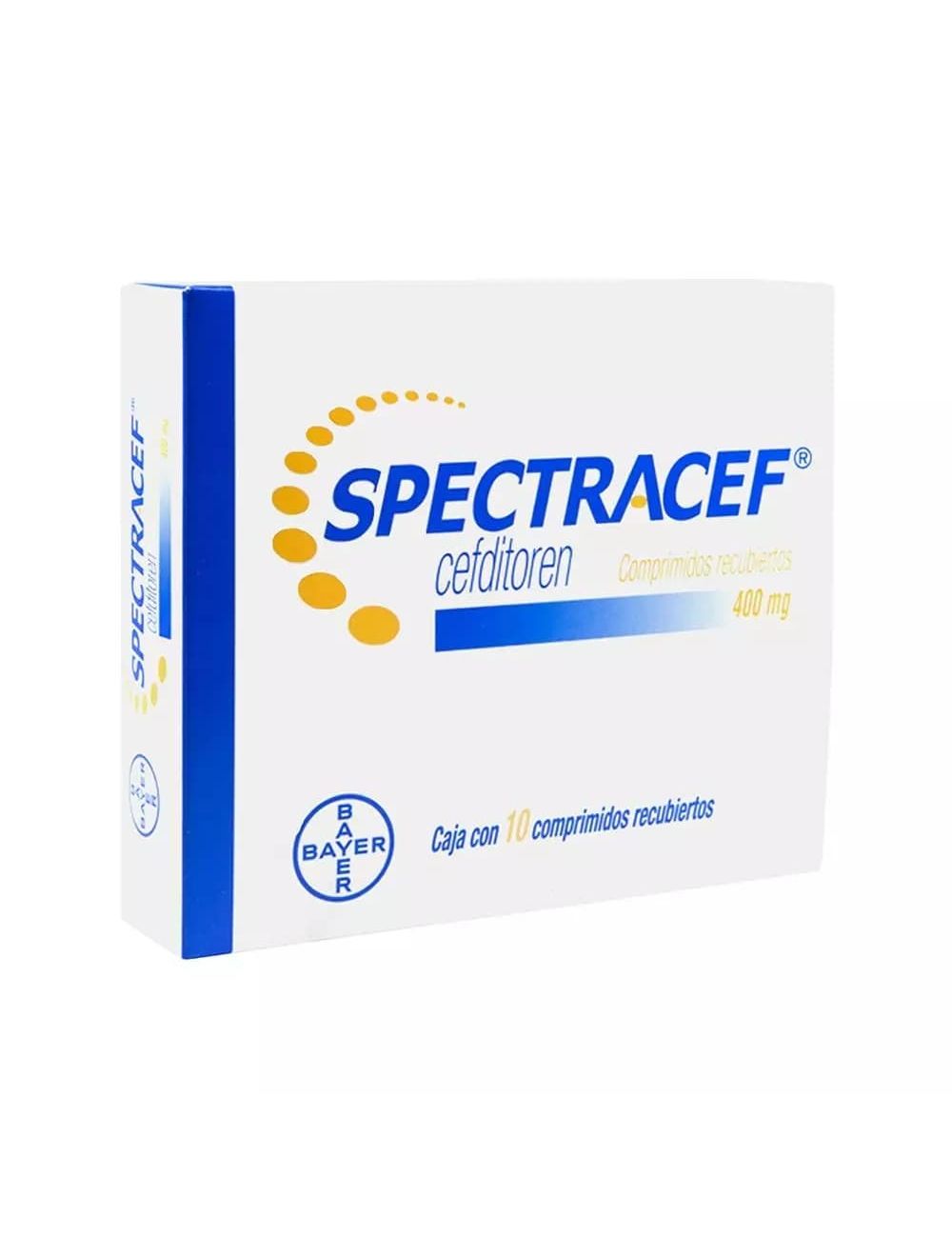 Spectracef 400 mg Caja Con 10 Comprimidos Recubiertos - RX2