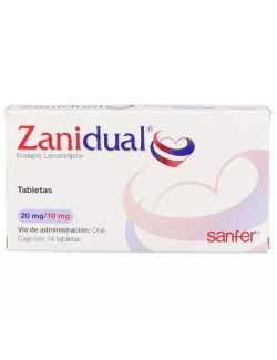 Zanidual 20 mg/10 mg Con 14 Tabletas