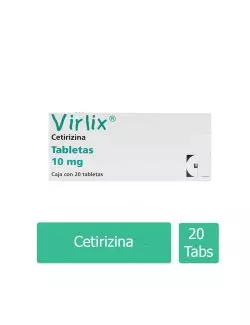 Virlix 10 mg Con 20 Tabletas