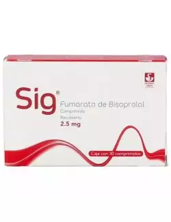 Sig 2.5 mg Con 30 Comprimidos