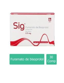 Sig 2.5 mg Con 30 Comprimidos