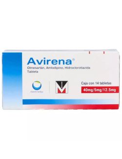 Avirena 40 mg / 5 mg / 12.5 mg Caja Con 14 Tabletas