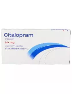 Citalopram 20 mg Caja Con 14 Tabletas.