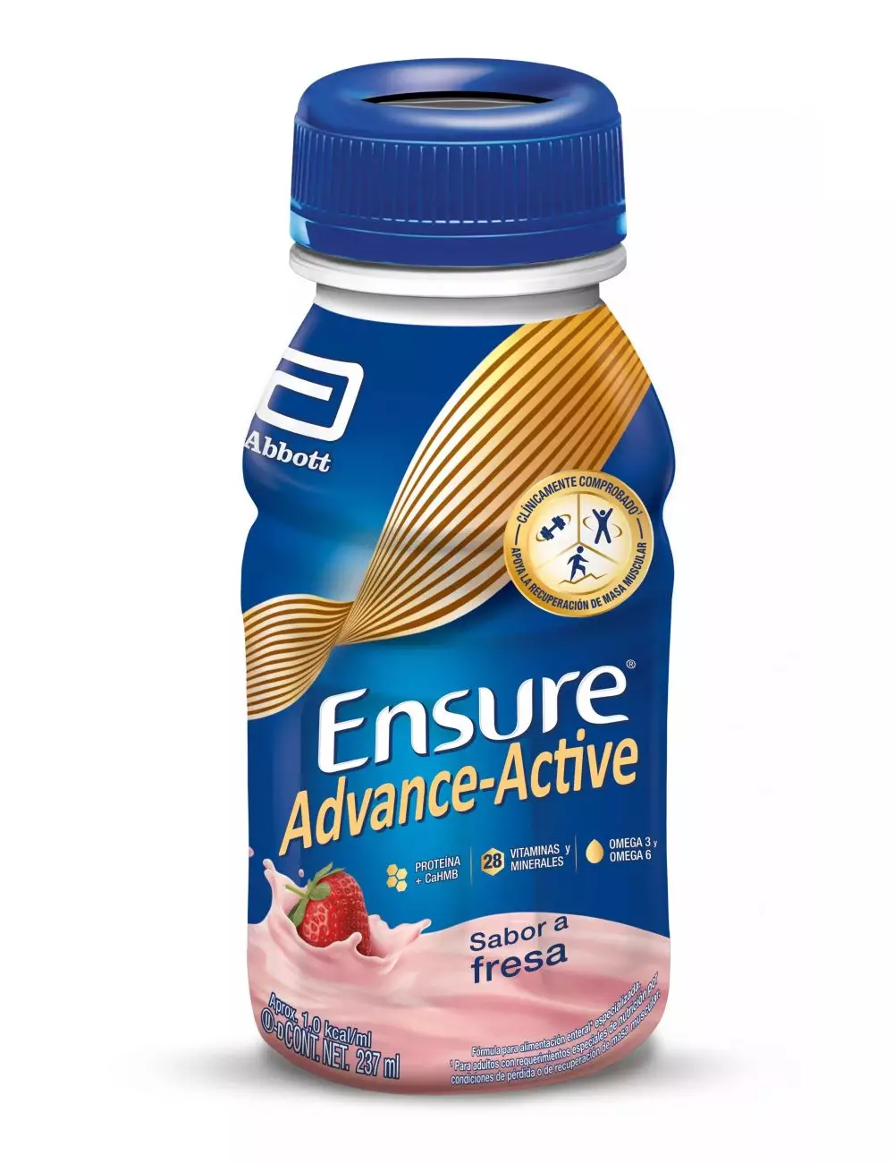 FRM-Ensure Advance Fresa Frasco De 237 mL