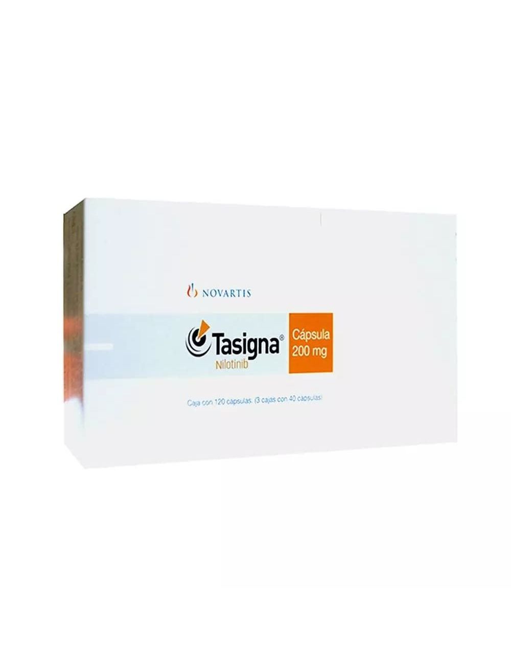 Tasigna® 200 mg (Nilotinib) - Caja con 120 Cápsulas - Laboratorio Novartis