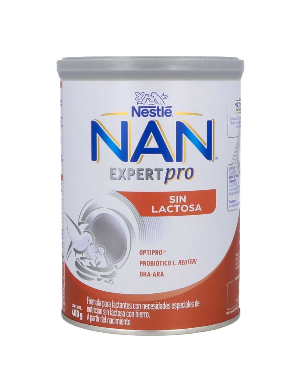 Nan Expert Pro Sin Lactosa Lata Con Polvo De 400 g