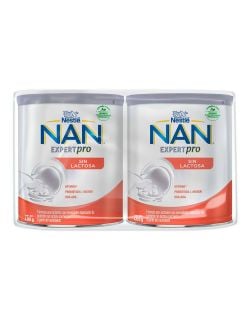 NAN Expert Pro Sin Lactosa 2 Latas Con Polvo De 400 g