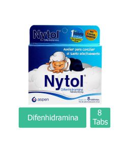 Nytol 50 mg Caja Con 8 Tabletas.