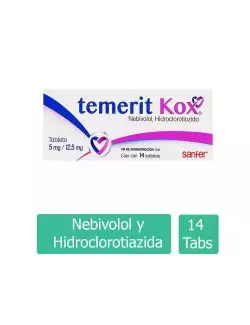 Temerit Kox 5 mg / 12.5 mg Caja Con 14 Tabletas