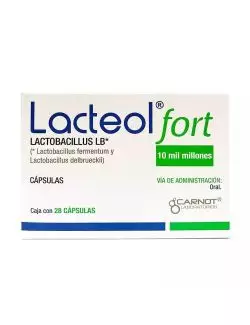 Lacteol Fort 10,000 M.U.I Caja Con 28 Cápsulas