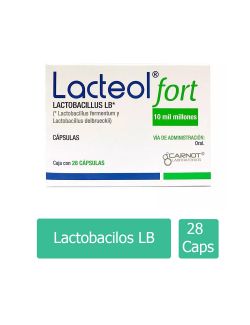 Lacteol Fort 10,000 M.U.I Caja Con 28 Cápsulas