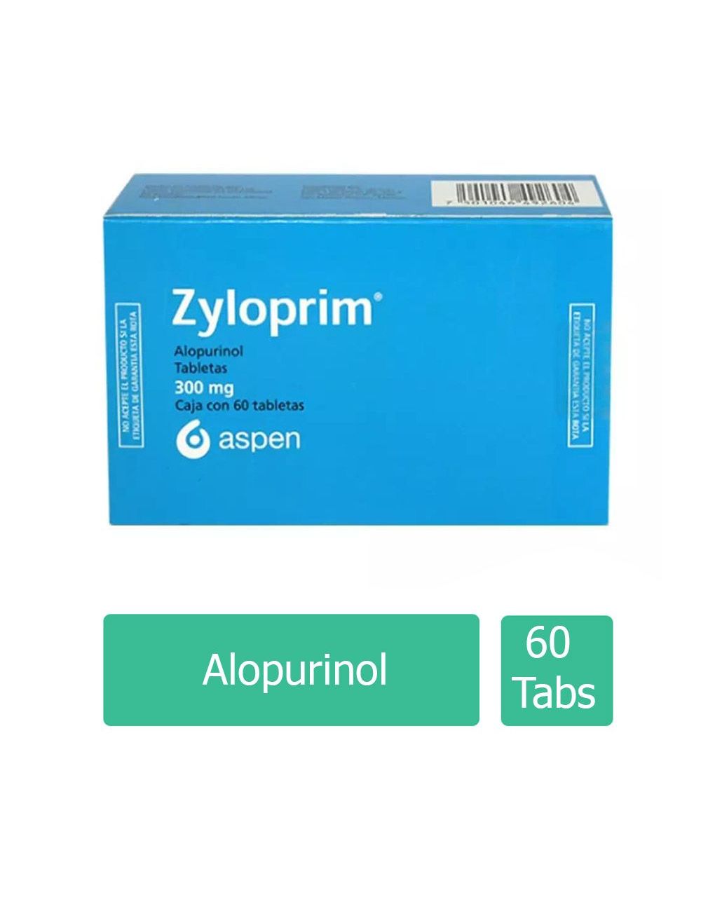 Zyloprim® 300 mg (Alopurinol) - 60 Tabletas | Aspen