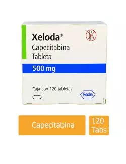 Xeloda® 500 mg (Capecitabina) - 120 Tabletas - Roche