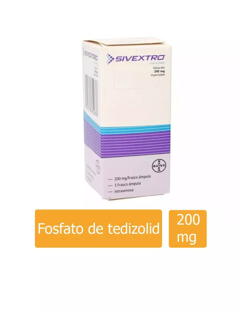 SIVEXTRO® 200mg (Tedizolid) - Solución Inyectable - Bayer -RX2