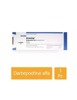 Aranesp® (Darbepoetina alfa) 80 mcg/0.4 ml - 1 Jeringa Prellenada - Amgen - RX3