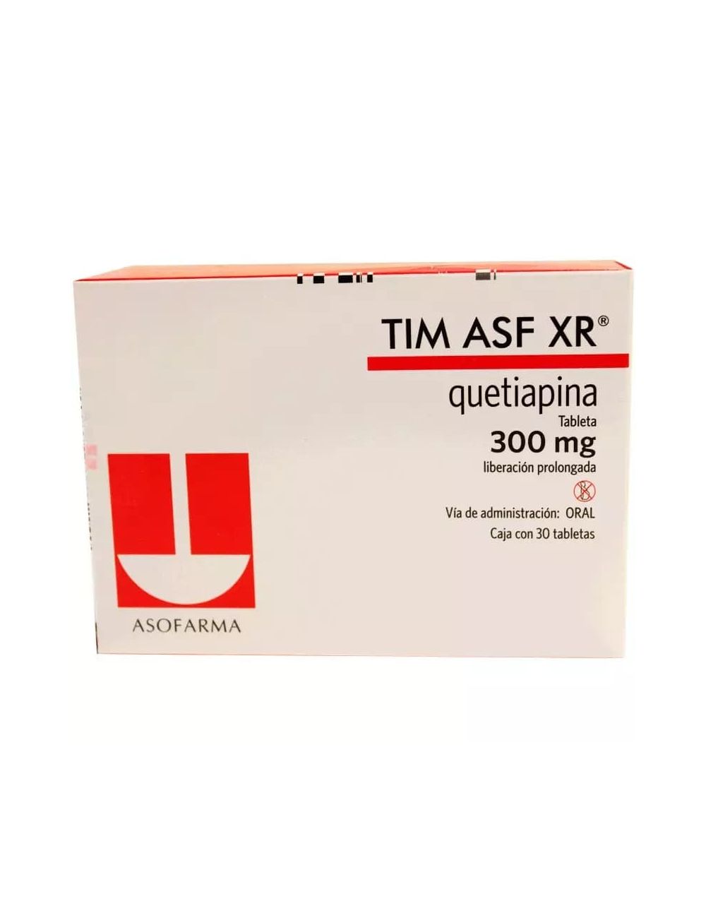 Tim asf XR 300 mg Caja Con 30 Tabletas