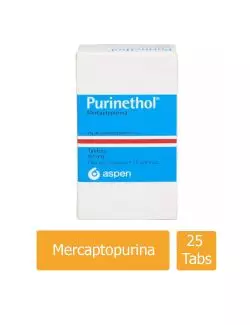 Purinethol® 50 mg (Mercaptopurina) - 25 Tabletas - Aspen