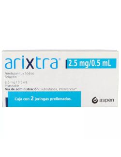 Arixtra 2.5 mg Caja Con 2 jeringas prellenadas de 0.5 mL