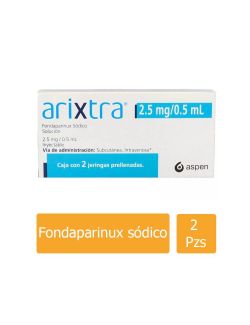Arixtra 2.5 mg Caja Con 2 jeringas prellenadas de 0.5 mL
