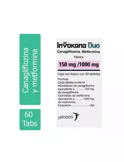 Invokana Duo 150 mg / 1000 mg Caja Con 60 Tabletas