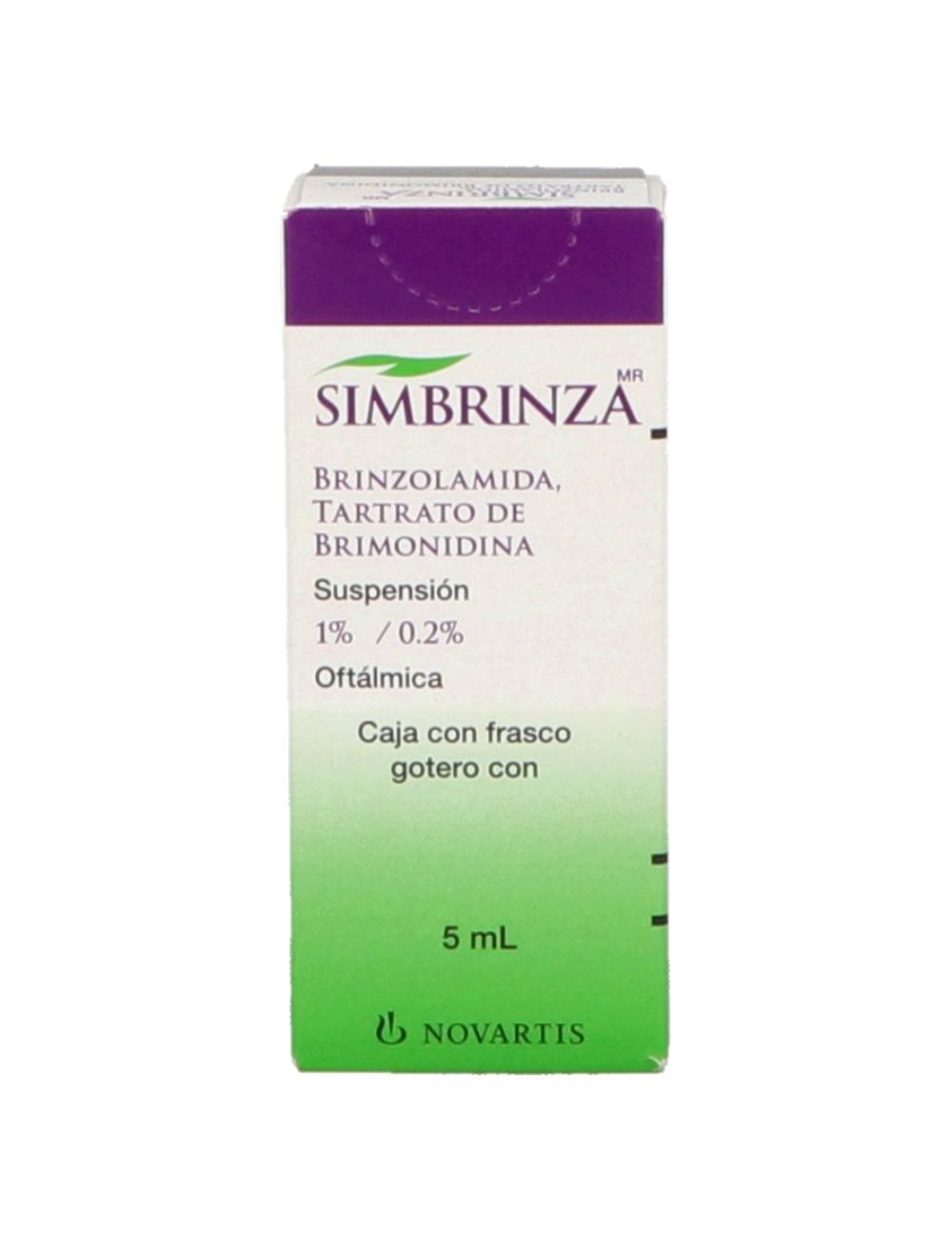 Simbrinza 1 mg / 0.2% Suspensión Oftalmica Caja Con Frasco Gotero 5 mL