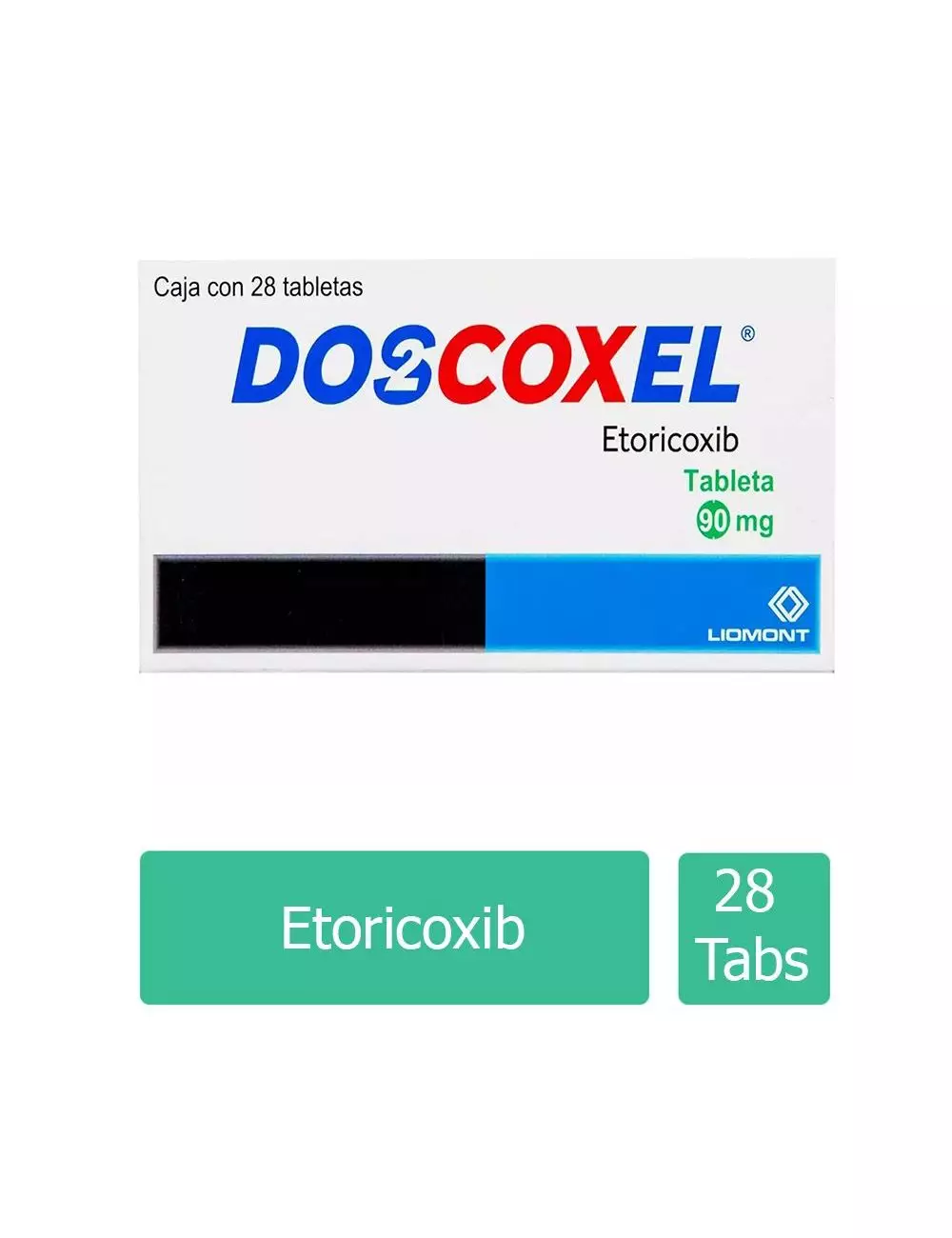 Doscoxel® 90mg (Etoricoxib) - 28 Tabletas - Liomont