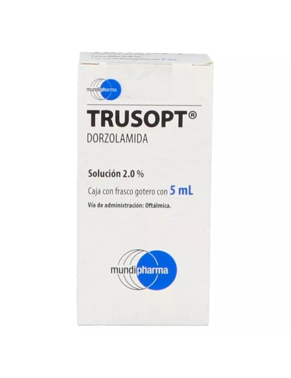 Trusopt Solución 2% Caja Con Frasco Gotero Con 5 mL